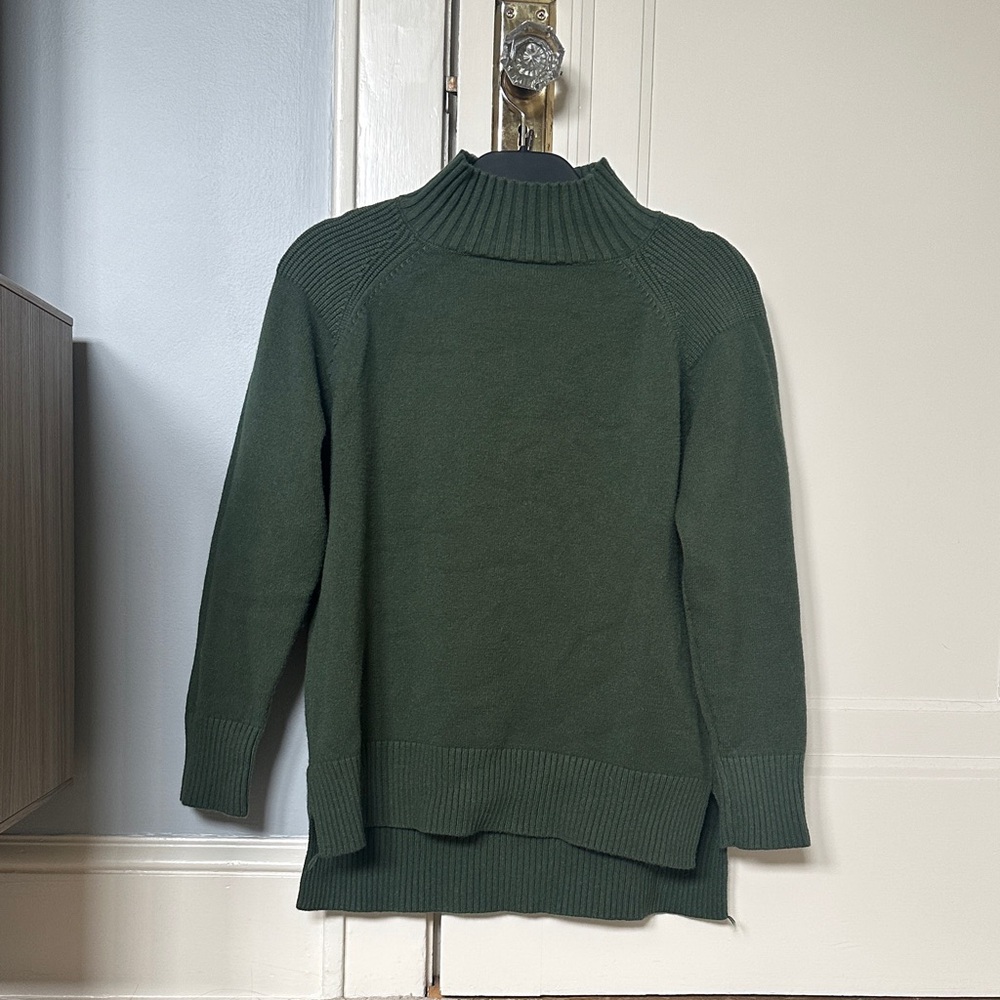 Green Turtleneck Sweater
